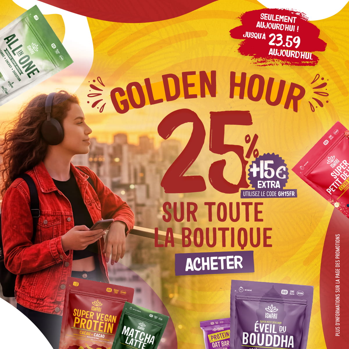 Golden Hour - 25 % sur toute la boutique